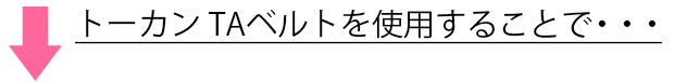 ハウスバンド トーカンTAベルト ハウス 使用例 案内